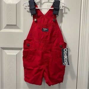 OshKosh B'gosh Vibrant Red Overalls